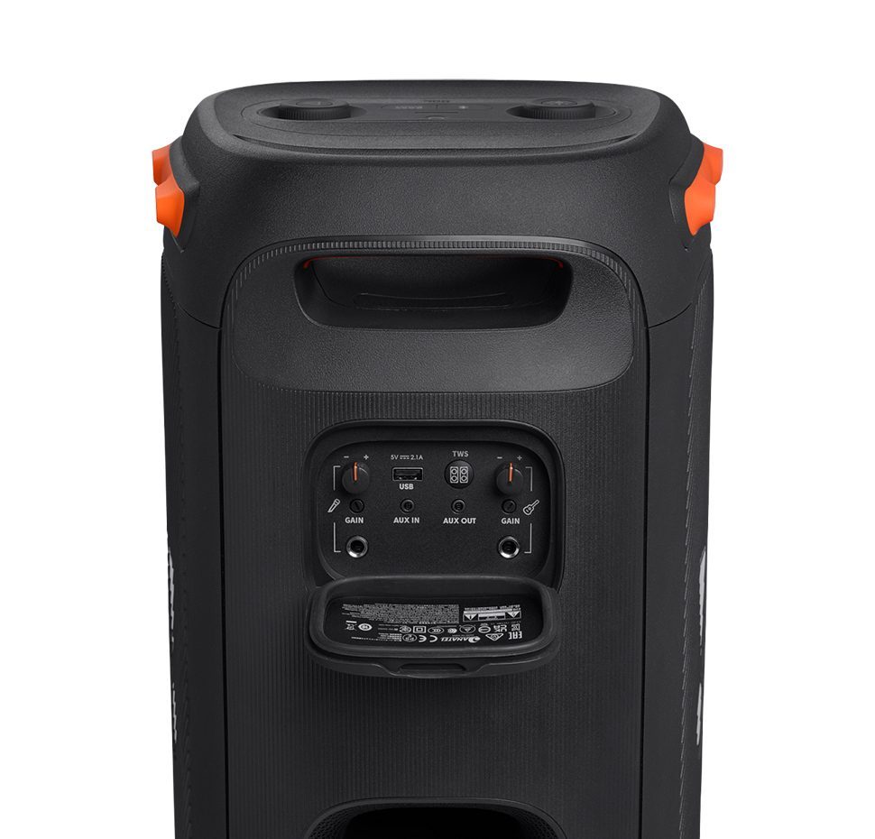 Partybox 110, Portable BT Party Speaker, IPX4, Lights, Wheels