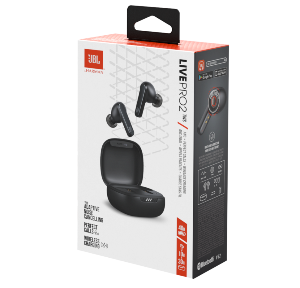 Live Pro 2, True Wireless Ear-Buds,True ANC, Wrl Charging, Touch