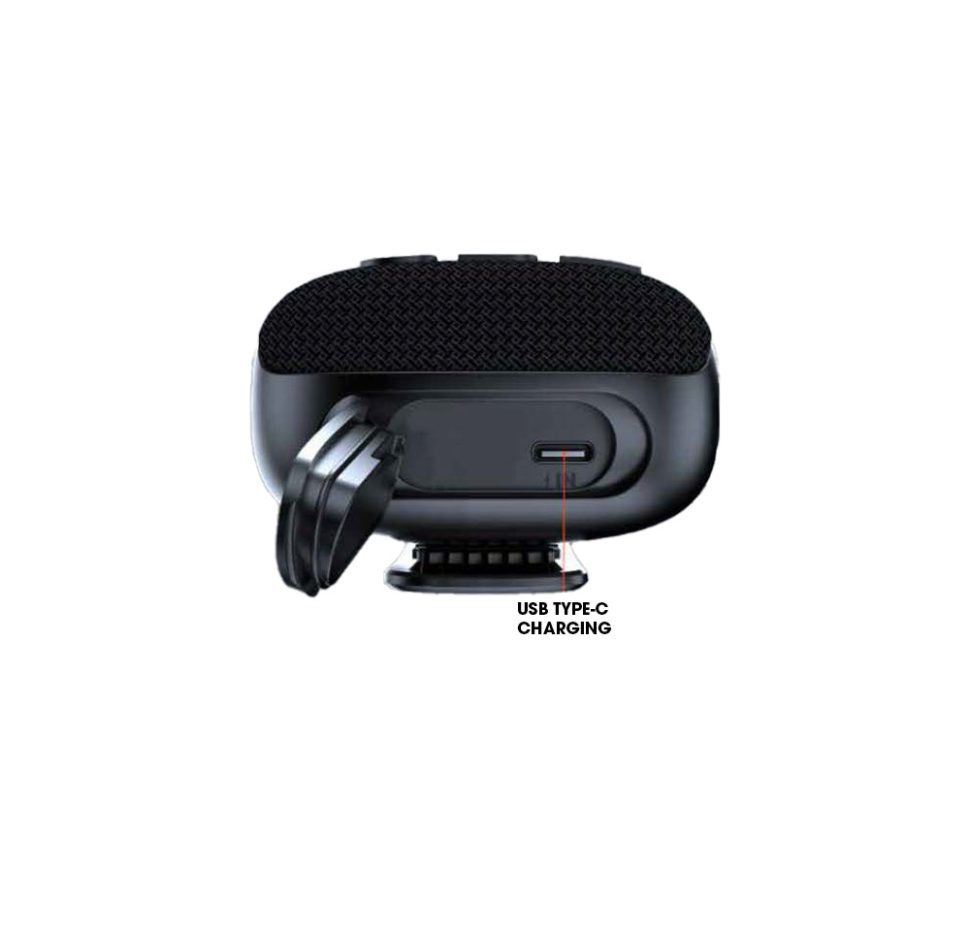 Wind3s, Portable BT Speaker for Cycles, Water/Dust proof IP67