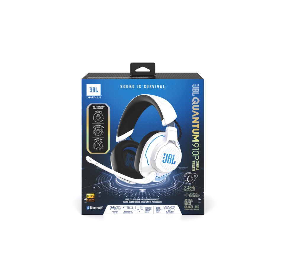 JBL Quantum 910P, PS Over-Ear Dual Wireless Gaming Headset