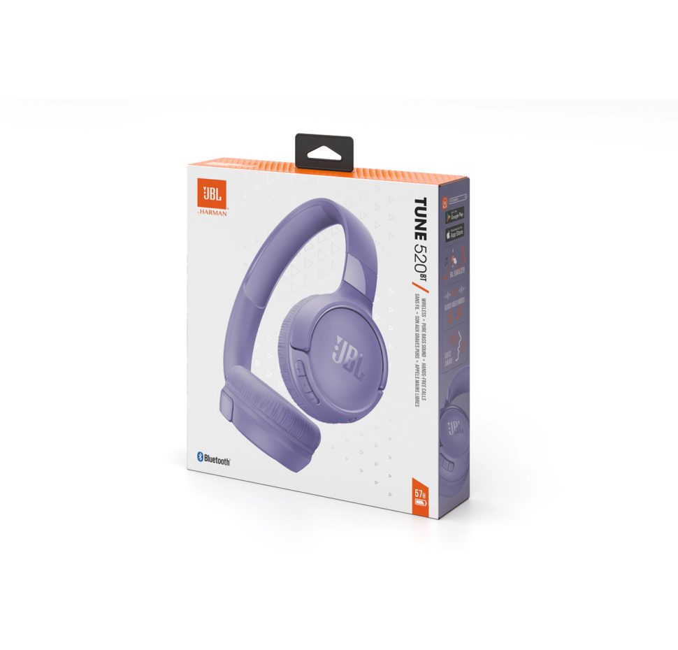 JBL Tune 520ΒΤ, On-Ear Bluetooth Headphones