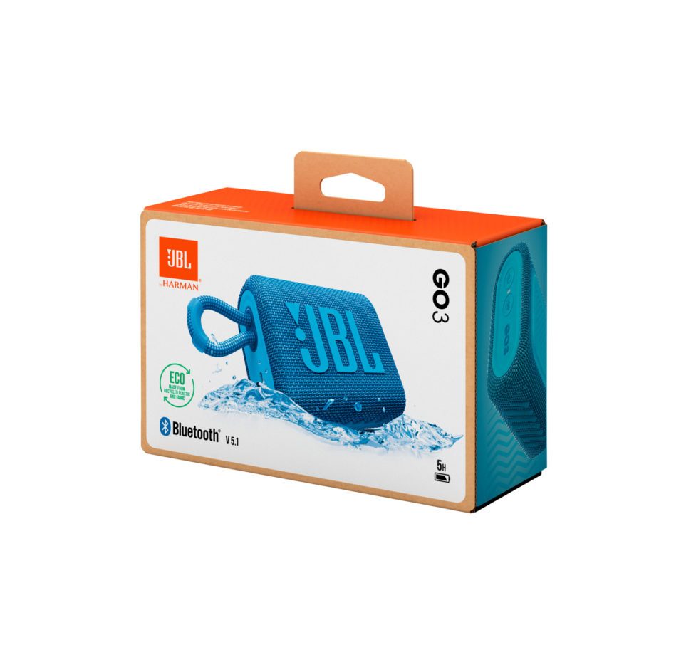 GO3 Eco, Portable Bluetooth Speaker, IP67-Waterproof
