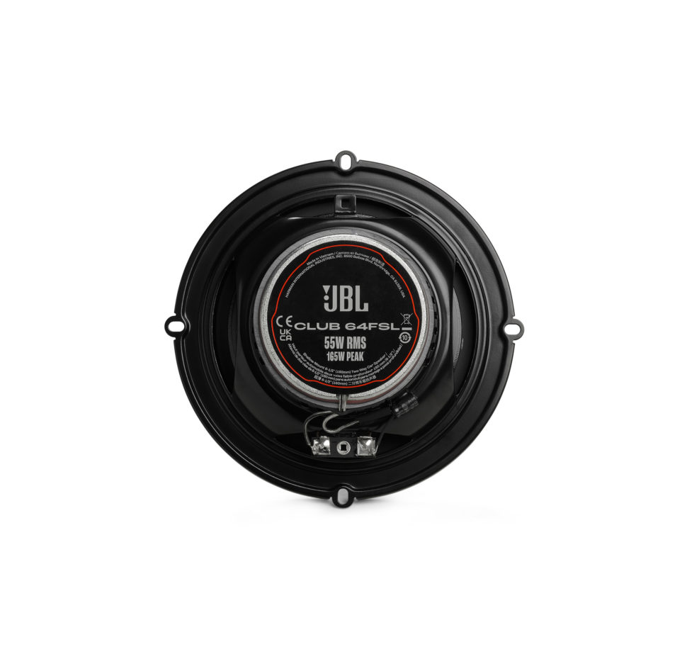 Club 64FSL, Car Speaker, 6.5″ Coaxial, No Grill, Shallow-Mount