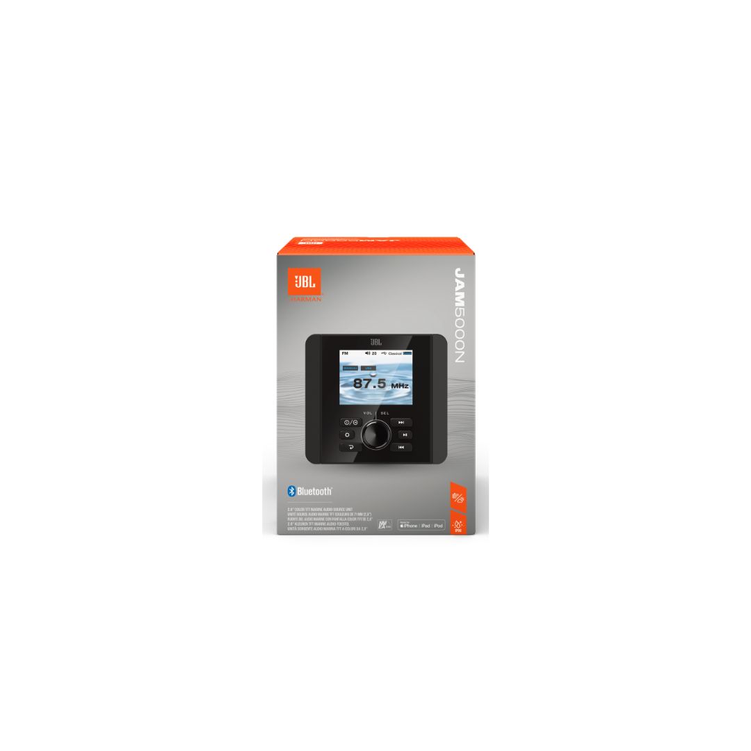 JBL JAM 5000N, Marine Audio Source Unit, IP66, 2.8″ Color TFT,BT JBL JAM 5000N, Marine Audio Source Unit, IP66, 2.8″ Color TFT,BT