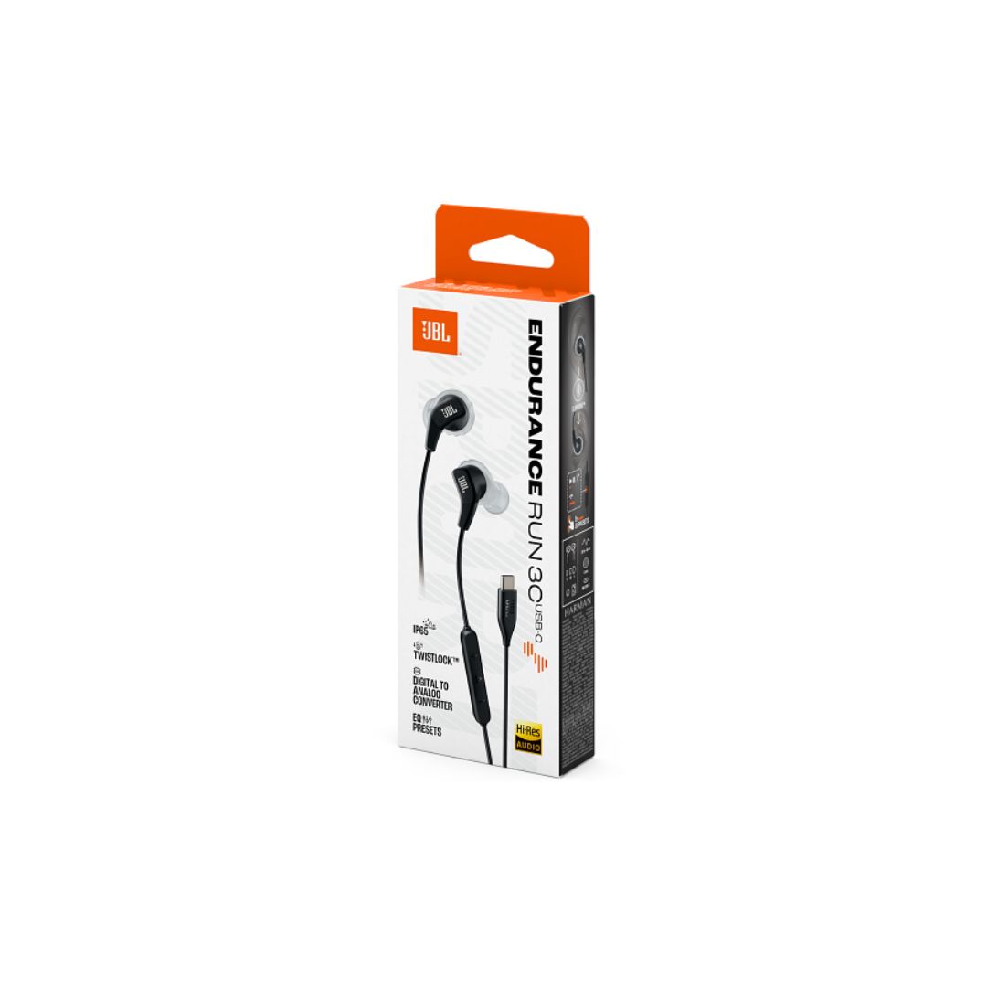 JBL Endurance RUN 3, In-Ear Sport Headphones, USB-C JBL Endurance RUN 3, In-Ear Sport Headphones, USB-C