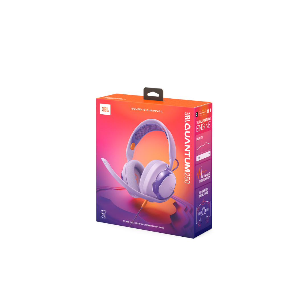 JBL Quantum 250, Over-Ear Wired Gaming Headset JBL Quantum 250, Over-Ear Wired Gaming Headset